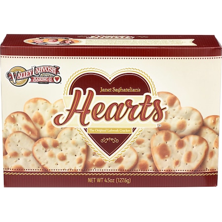 Valley Lahvosh Lahvosh Crackerbread Hearts Original 4.5 oz., PK12 4701300